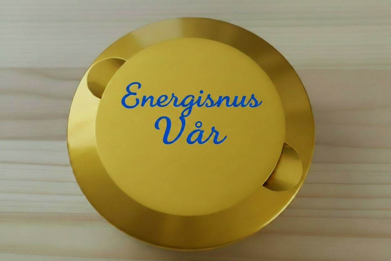 Energisnus Vår – blå text