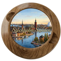 Stockholmsdosa med naturligare stockfärgat trä